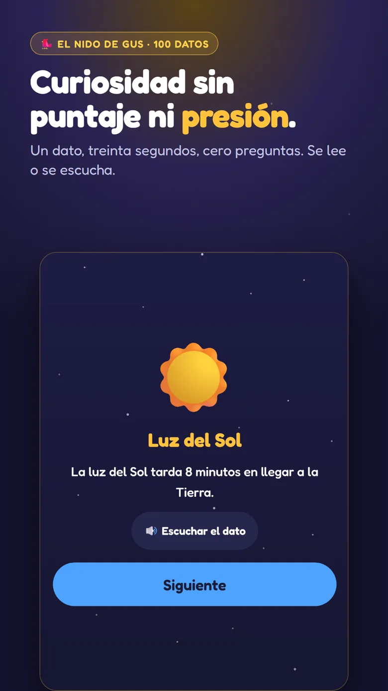 El Nido de Gus con hechos asombrosos