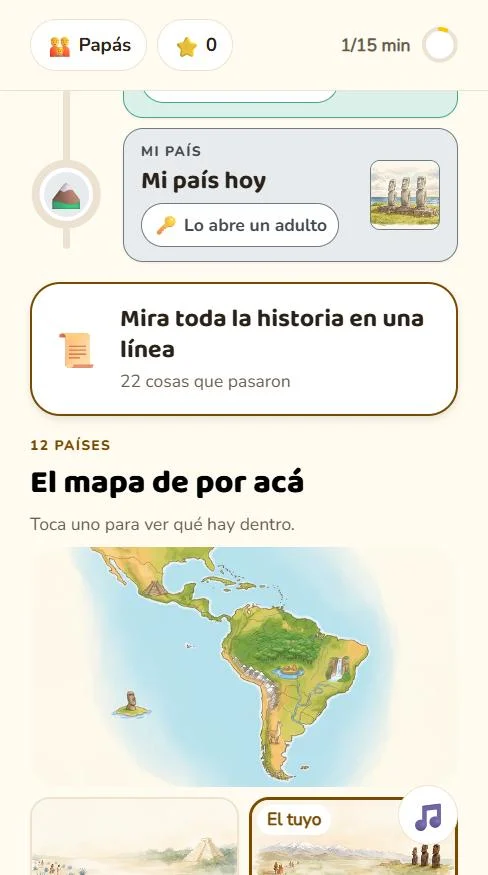 El mapa de América pintado a mano, para entrar a la historia de cada país