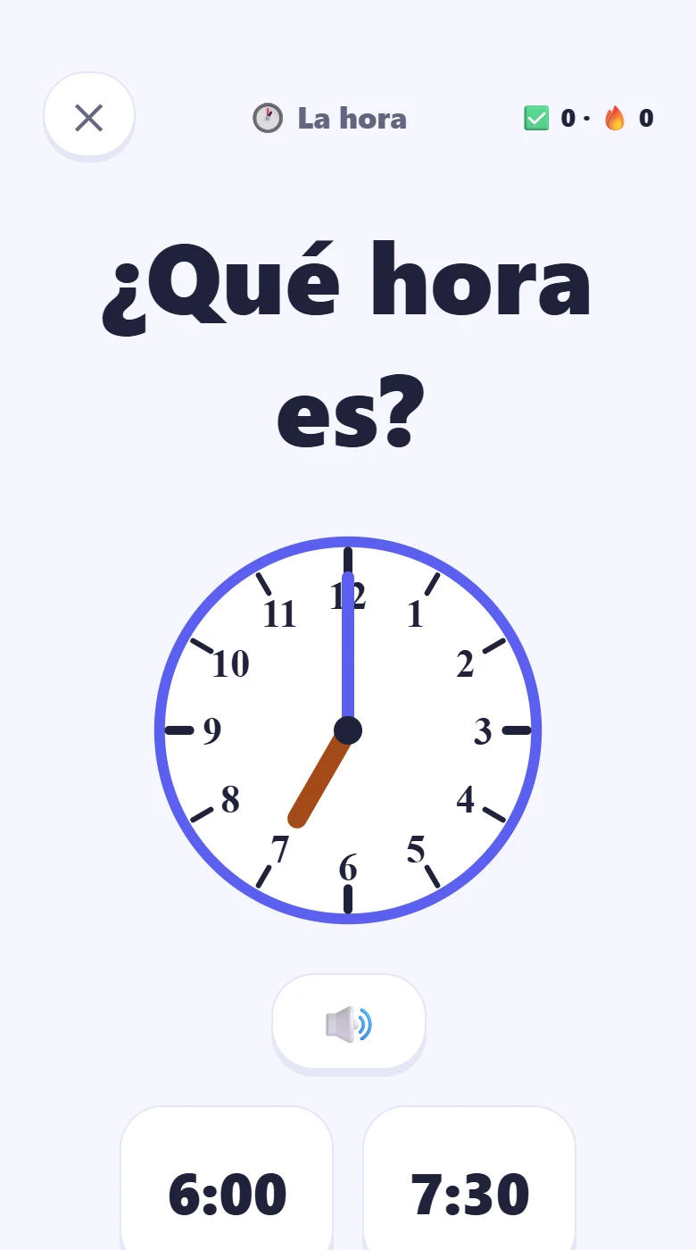Un reloj de agujas para leer la hora