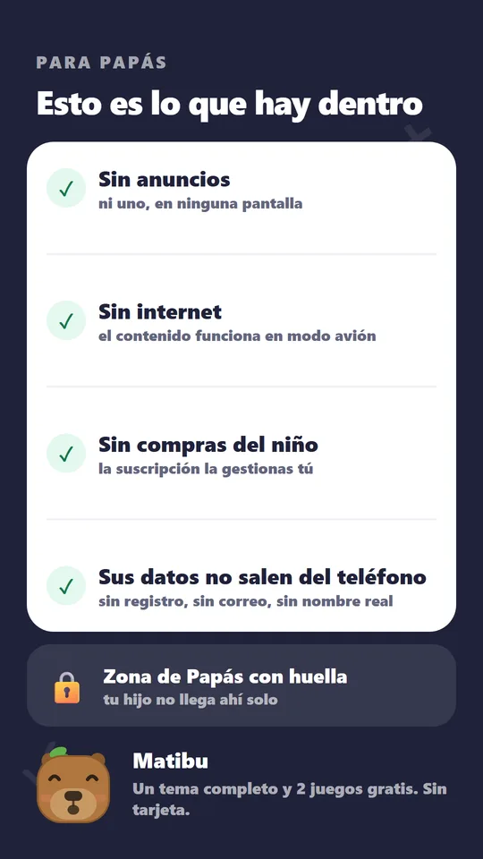 Matibu funcionando sin conexión